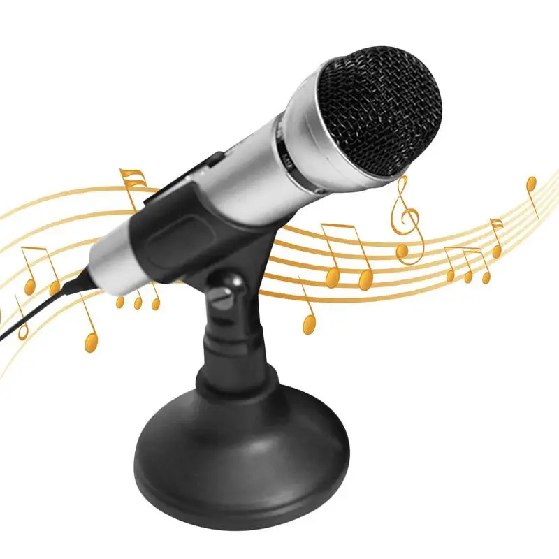 

PC Microphone Vocal Handheld Microphone For Singing Karaoke Universal Multifunctional Computer Desktop Mic For Voice Games