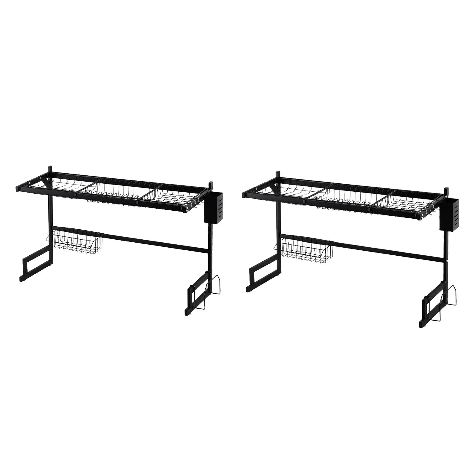 

Большая сушилка для посуды из нержавеющей стали, Вертикальная сушилка для посуды, устойчивая к ржавчине, прочная стойка для посуды, полка дл...