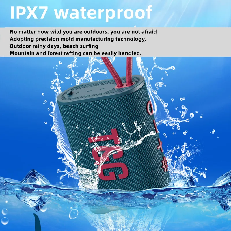 Беспроводной Bluetooth-динамик Caixa De Som TG396 TWS звуковая коробка IPX7 Портативный Hi-Fi