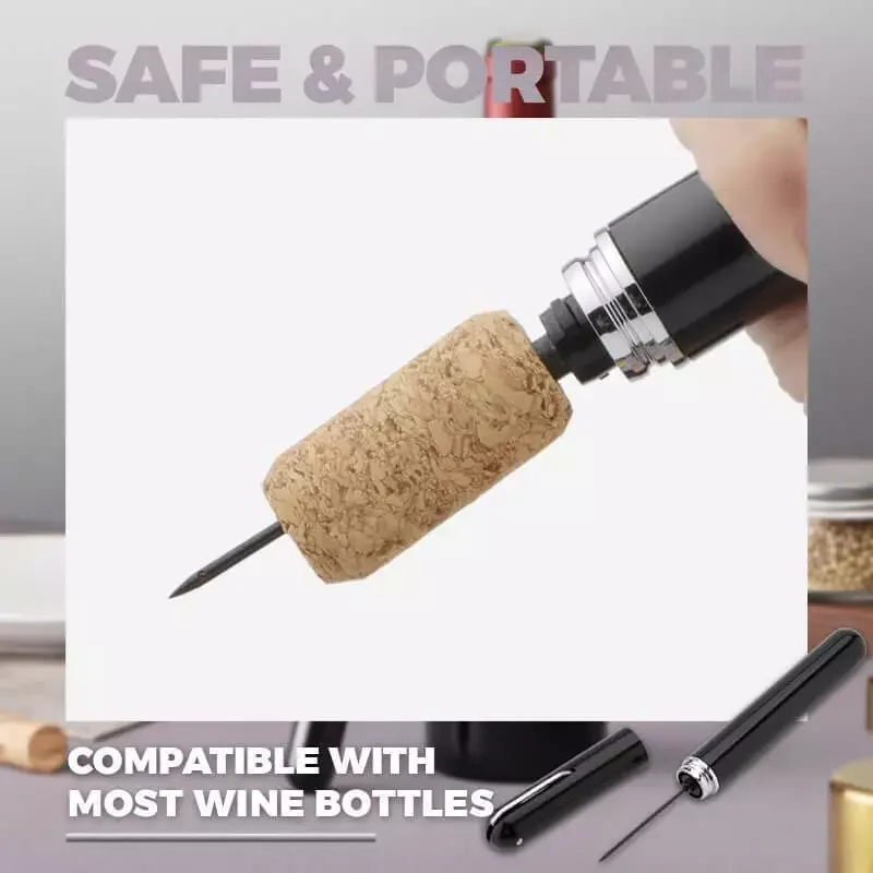 

Wine Bottle Opener Champagne Openers Pneumatic Corkscrew Safe Stainless Steel Pin Cork Remover Kitchen Bar Tools Acces