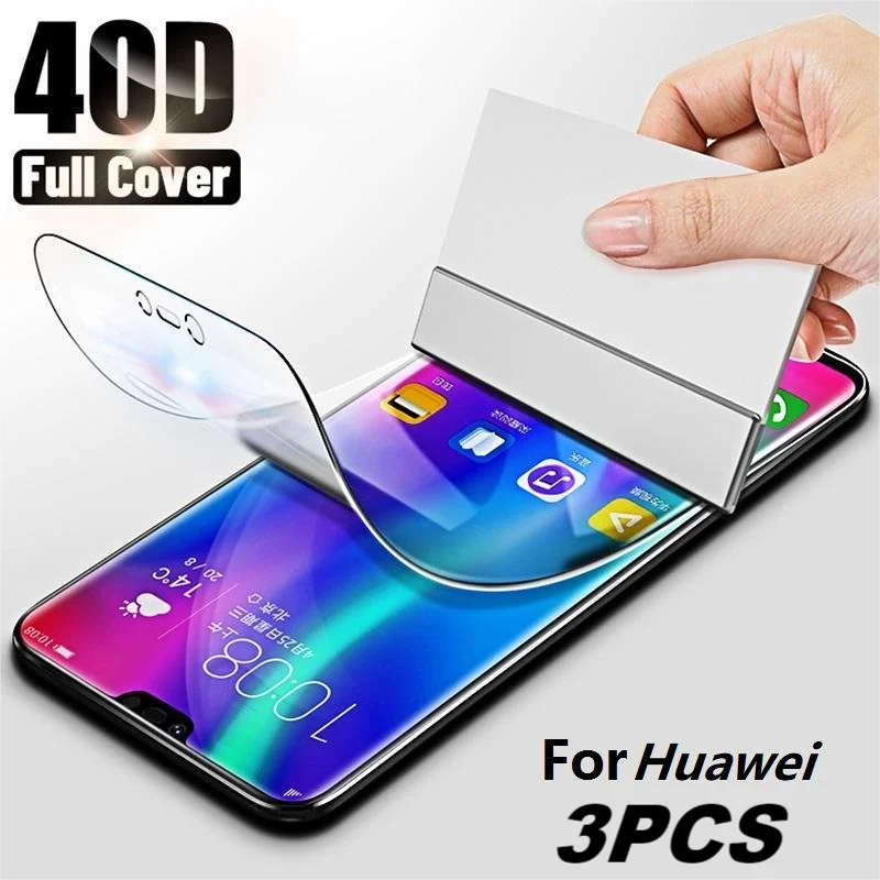 

3PCS Hydrogel Film For Huawei Honor 20E 9A 9X Lite P Smart Z Y5 Y7 Y9 Prime Pro 2019 2021 Y6S Y7S Y9S Y5S Y8S Y5P Y7P Y6P 2020