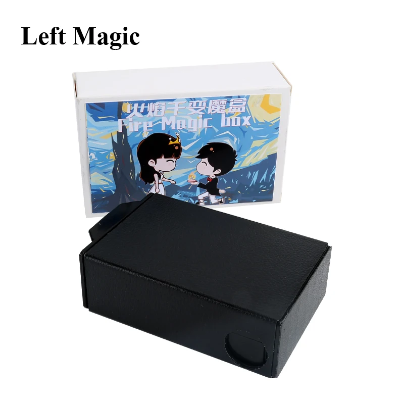 

Fire Magic Box Magic Tricks Flame Appearing From Empty Drawer Ring Production Magia Close Up Illusions Gimmicks Mentalism Props