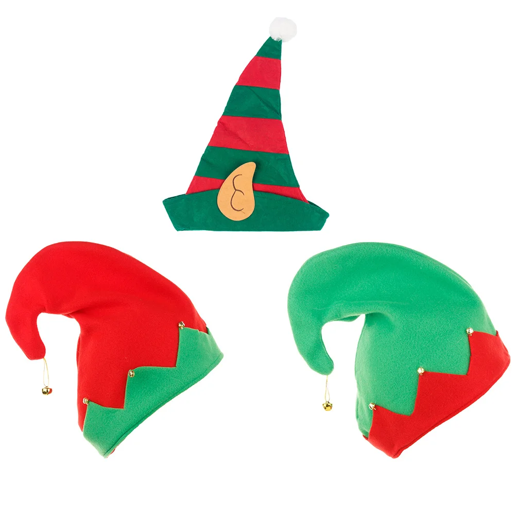 Рождественская шапка из 3 предметов невыцветающая вечеринка фестиваль клоуна