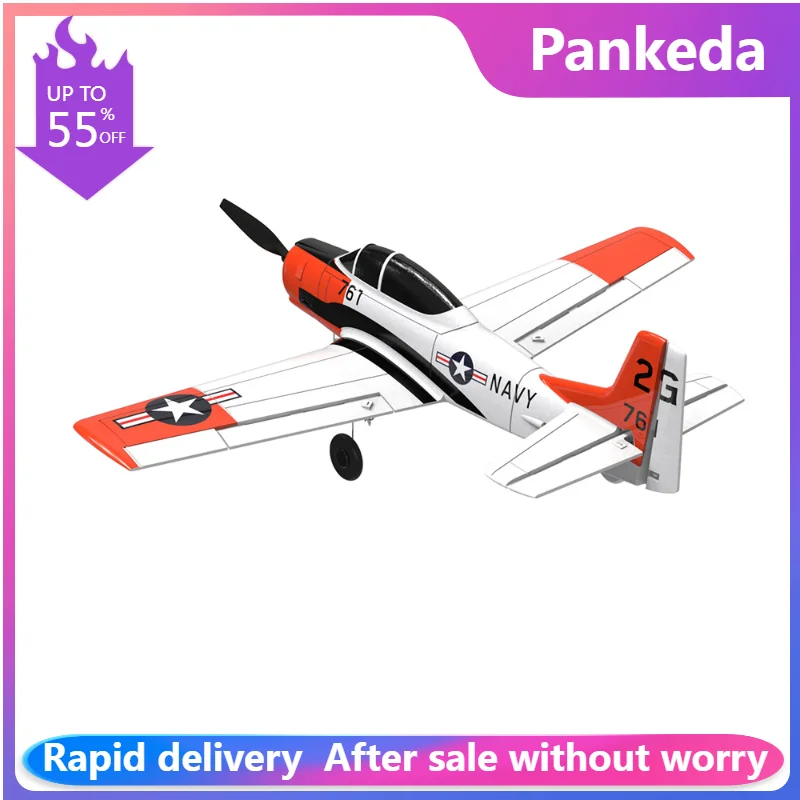 

761-9 2.4G 6-Axis Foam Aircraft T28 RC Airplane Glider EPP 4CH Warbird with Xpilot Stabilizer / One-key Aerobatic RTF Toy gift