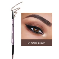 1pc ultra fine eyebrow pen double head brow pencil dark brown eyebrow tattoo pencil long lasting waterproof triangle eye brow pe