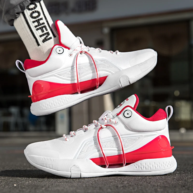 High Quality Brand Mens Basketball Shoes Professional Couple Sport Shoes Breathable Anti-skid Training Basketball Sneakers Women