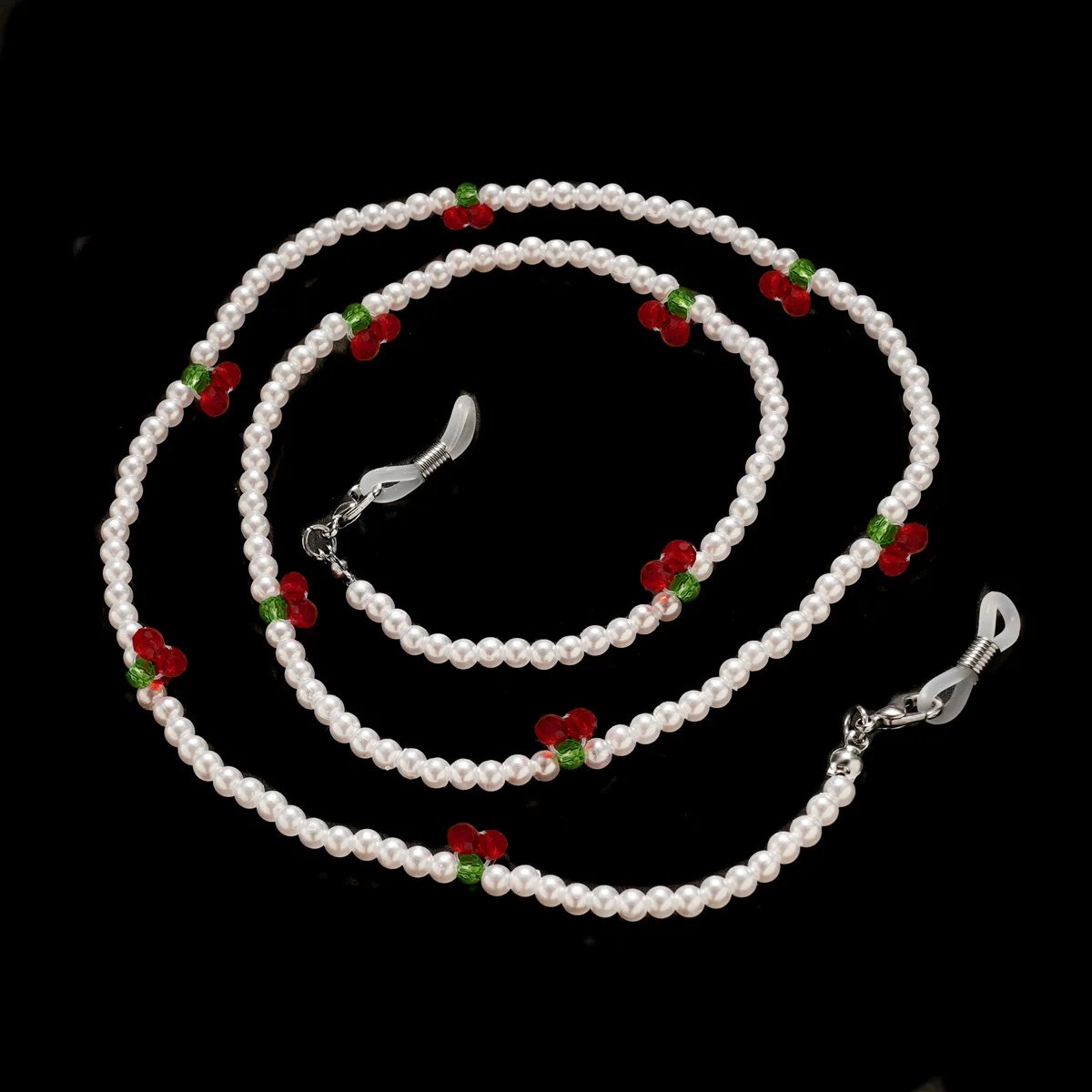 

Fashion Handmade Pearl Mask Chain Women Vintage Metal Sunglasses Hangs Mask Strap Lanyards Eyewear Cord Mask Holder Necklace