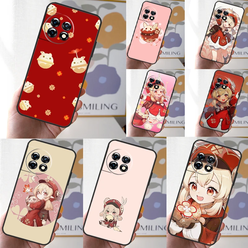 Чехол Genshin Impact Klee чехол для OnePlus 12R 10T 8T 9R 10R 12 11 9 10 Pro Nord CE 2 3 Lite N10 N20 N30