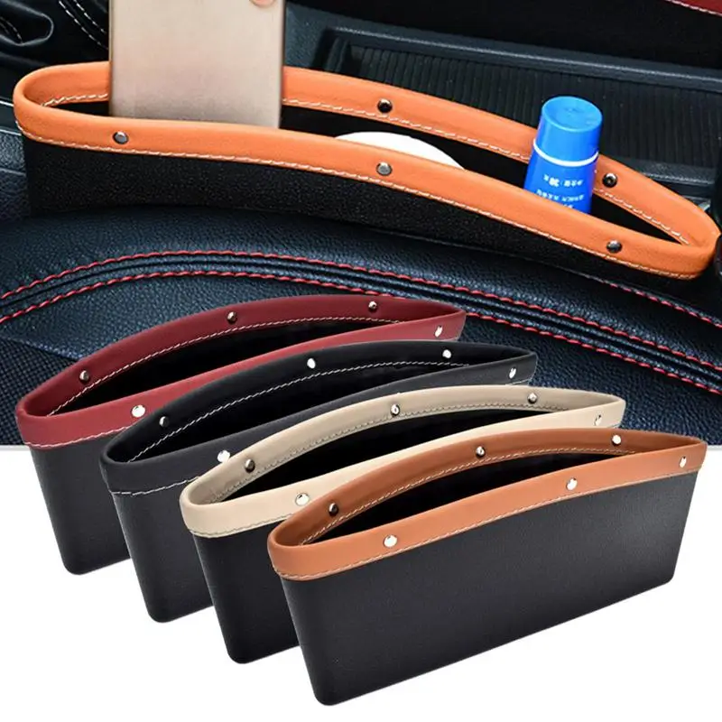 

Car Seat Side Pocket Organizer Auto Seat Gap Filler Phone Holder Automobile Seat Gap Catcher Car Seat Crevice Storage Box