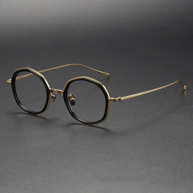 Роскошные брендовые дизайнерские женские модные многоугольные очки в титановой