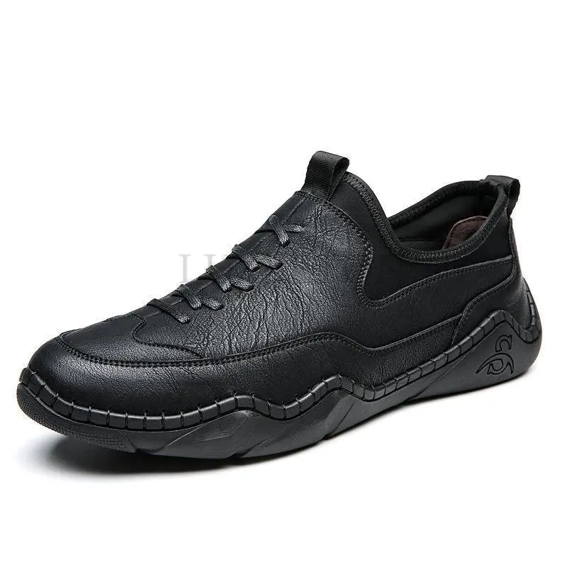 

Туфли мужские из натуральной кожи, Классические мягкие лоферы, деловой стиль, повседневная обувь на плоской подошве