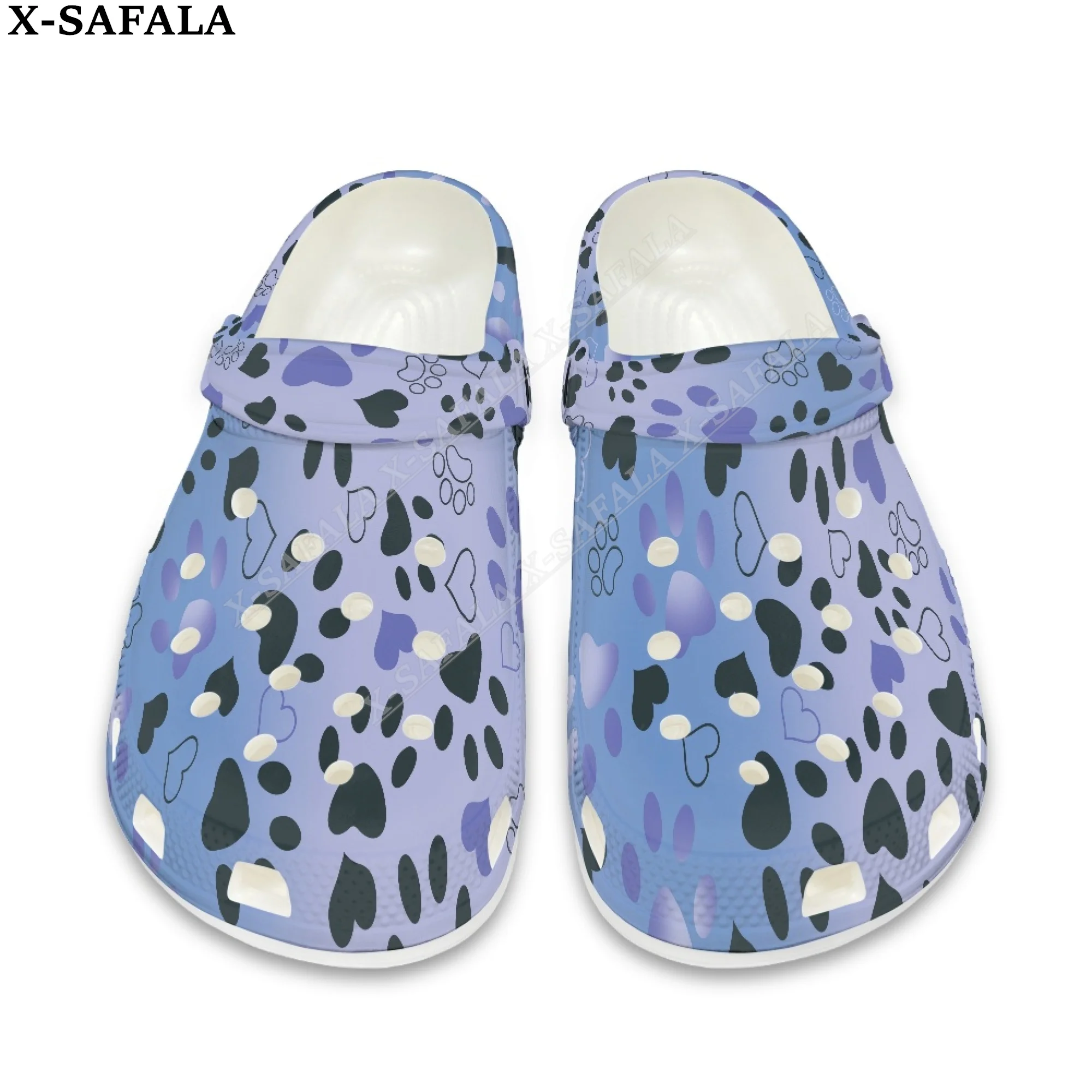 

Симпатичные цветные тапки для мужчин и женщин с леопардовым 3D принтом собачий пух, детская обувь, легкие сандалии из ЭВА, летние пляжные уличные сандалии-5