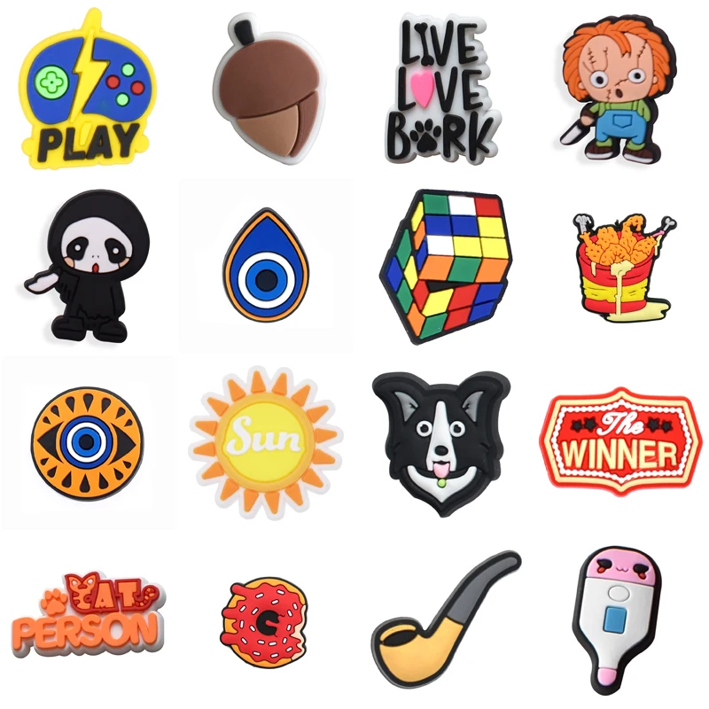 

Shoes Accessories Set Jeans Decorations for Crocs Shoe Charms Kids Para Pins Girl Packs Men Women Charm Wholesale Bulk Gifts Boy