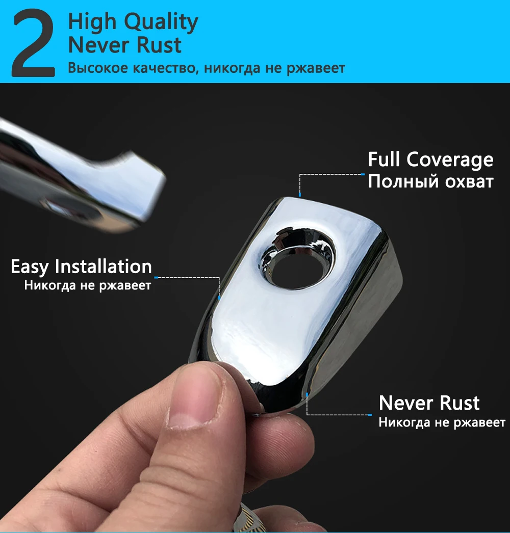 Для Lexus GX470 2003-2009 J200 2004 2005 2006 2007 Стайлинговые наклейки украшения хромированная