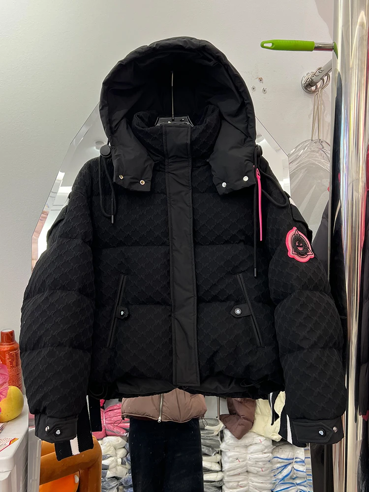 Женские зимние пуховики короткие модельерские женские пальто контрастные цвета