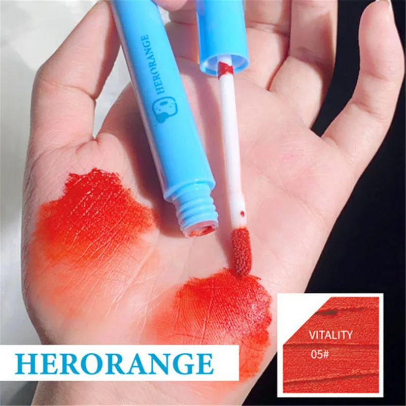 Губная помада матовая бархатная водостойкая стойкая антипригарная в чашке 6