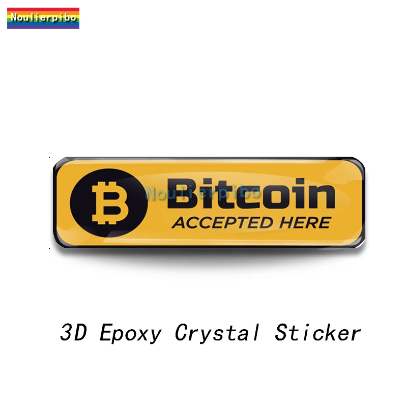 

3D эпоксидная высечка купольная стерео автомобильная наклейка Биткойн ПВХ автомобильный мотоциклетный шлем офисные принадлежности мобильный телефон фортепиано виниловая наклейка