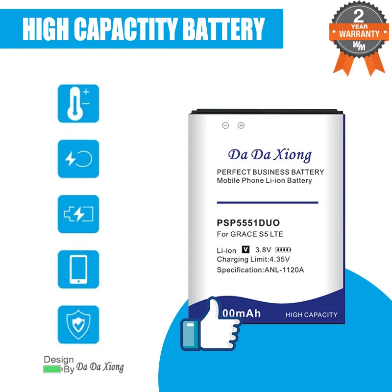 Сменный аккумулятор 3000 мАч для Prestigio Grace S5 PSP5551 PSP 5551 LTE PSP5551DUO, аккумулятор для сотового телефона