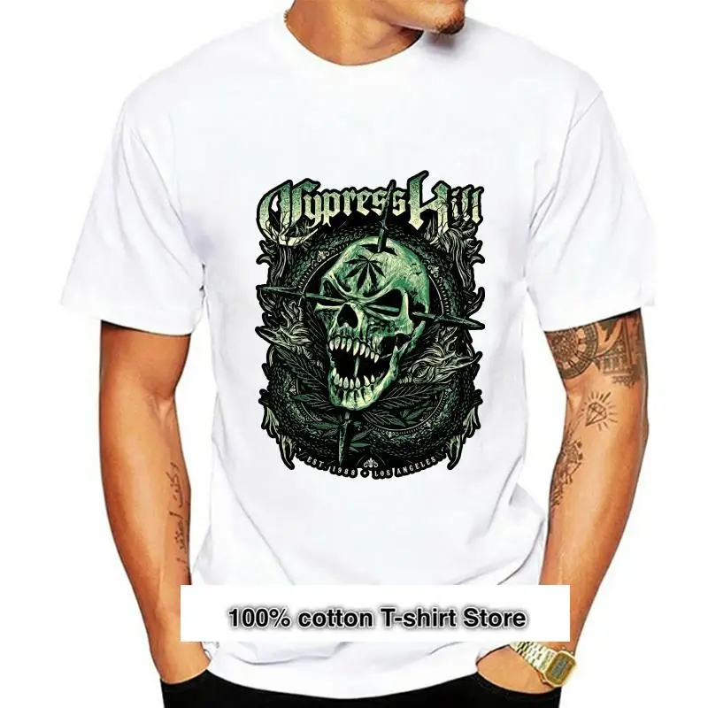 

Camiseta Cypress Hill para hombre, camisa con estampado de Calavera, Fangs, NNM