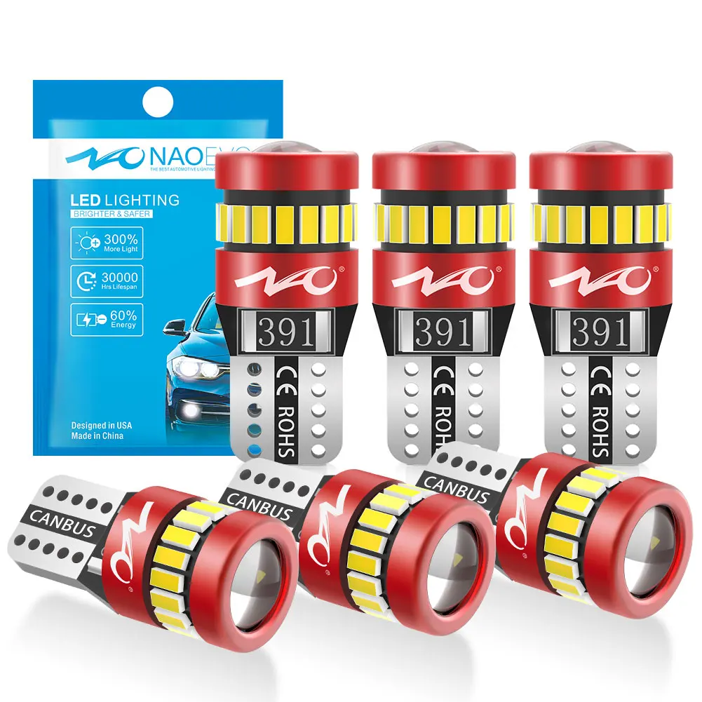 

NAO T10 W5W Светодиодный Автомобильный Интерьерный Светильник 6x1