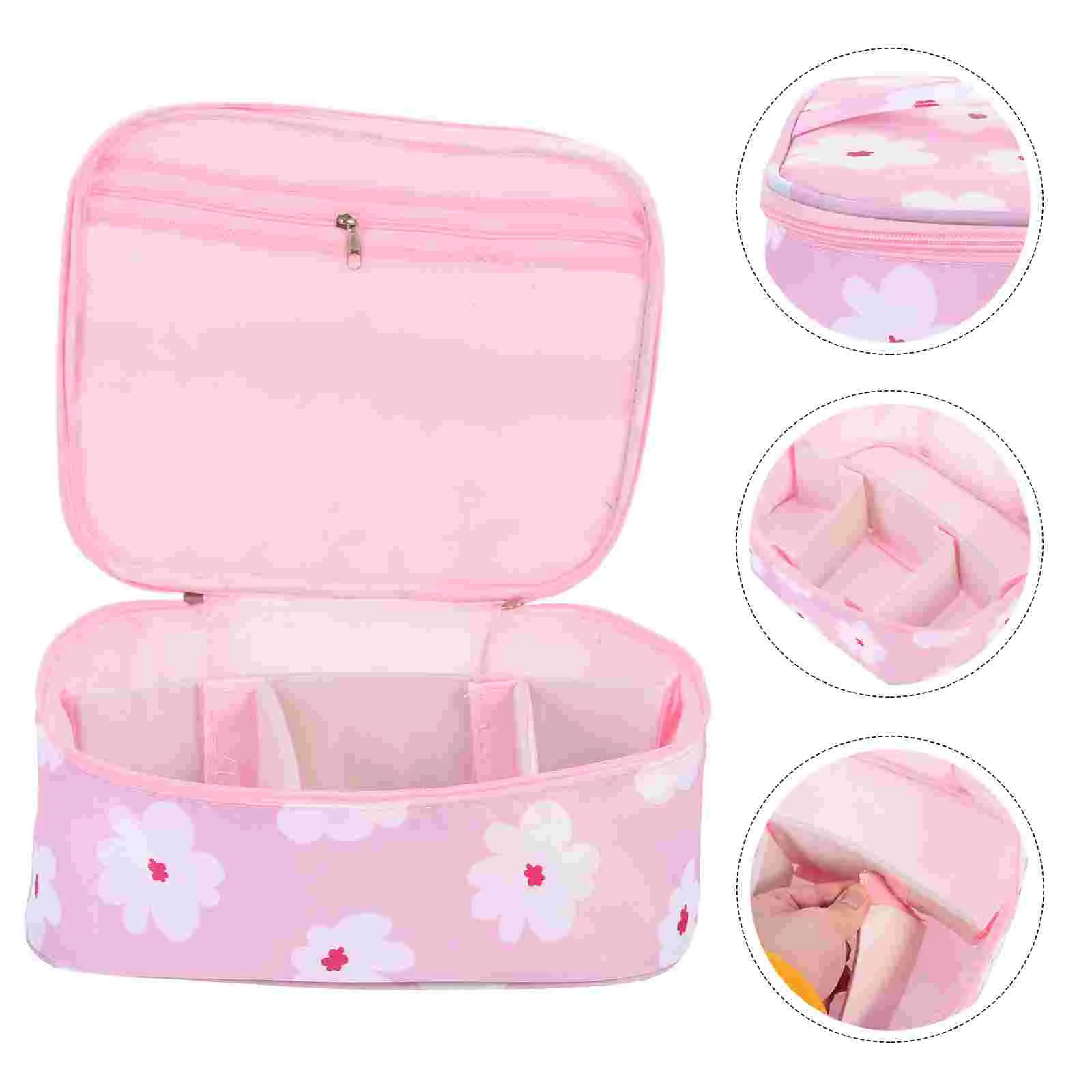 

Container Portable Travel Toiletry Bag Convenient Makeup Bag Travel Bag for Home Toiletries Cosmetics Organizer