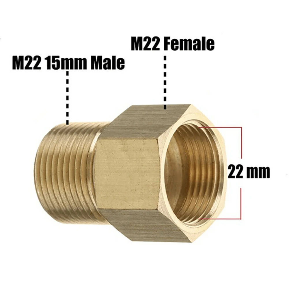 

Hot Sale Adapter Pressure Washer 1 Pc 4500 PSI Accessories Brass Fittings