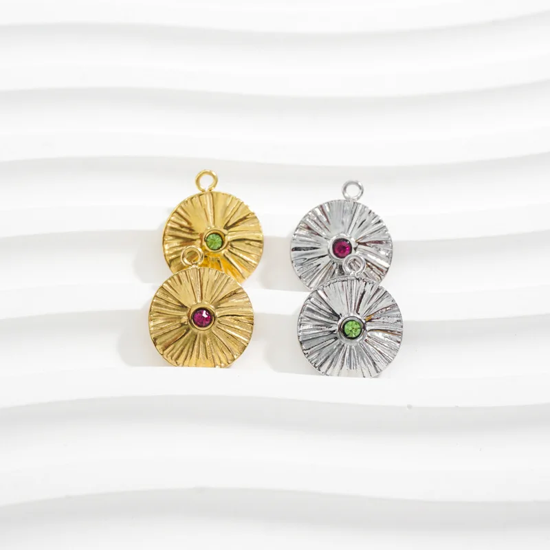 

Модные круглые МЕДАЛИ из нержавеющей стали 316L с текстурой, подвески для самостоятельного изготовления сережек, ожерелий, ювелирных изделий...