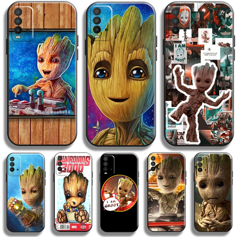 

Marvel Groot Case For Xiaomi Redmi Note 10 10S 10T 9 9S 9T 8 8T Pro For Redmi 10 9 9T 9A 9C 8 8A Phone Case Coque Soft