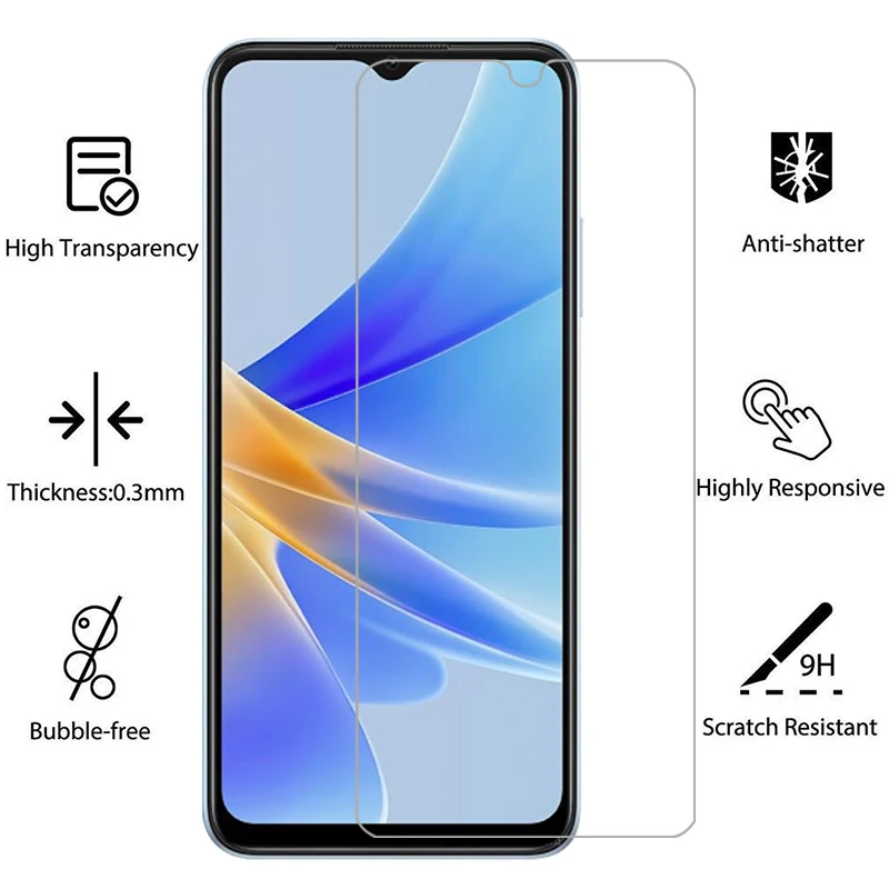 Защита экрана для oppo a17 a17k защитное закаленное стекло на oppoa17 a 17 k 17a пленка