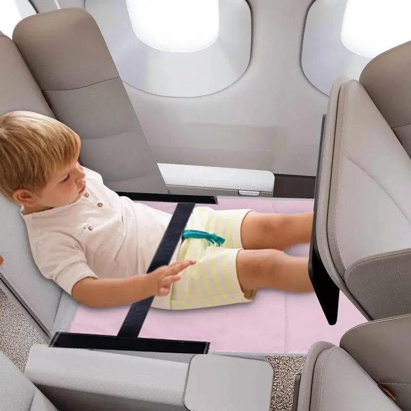Kids Travel Airplane Bed Baby Pedals Bed Portable Travel Foot Rest Hammock Kids Bed Airplane Seat Extender Leg Rest for Kids
