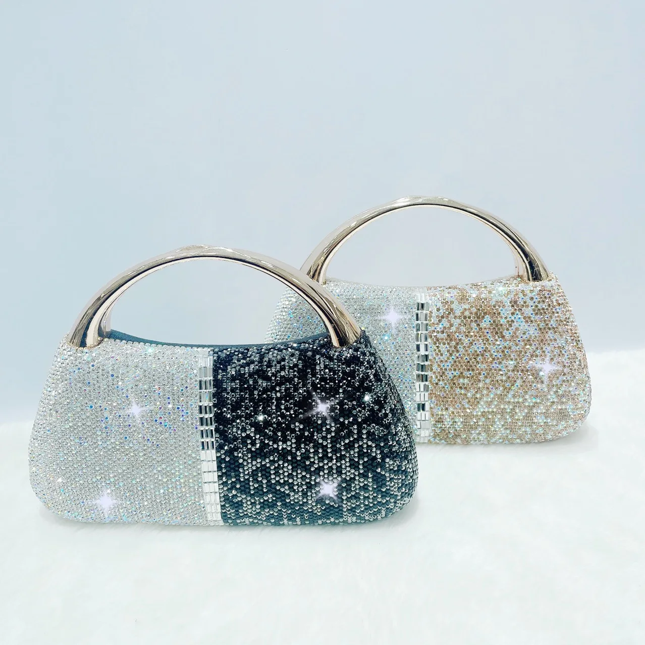 

Универсальные кожаные женские сумки в стиле пэчворк с цепочкой со стразами 2022 новые модные вечерние сумки через плечо для вечеринки