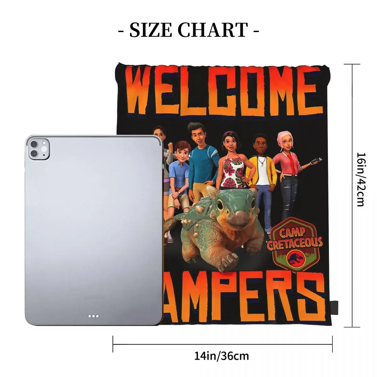 Лагерь мира Юрского периода Cretaceous Добро пожаловать Кемперы Групповые рюкзаки