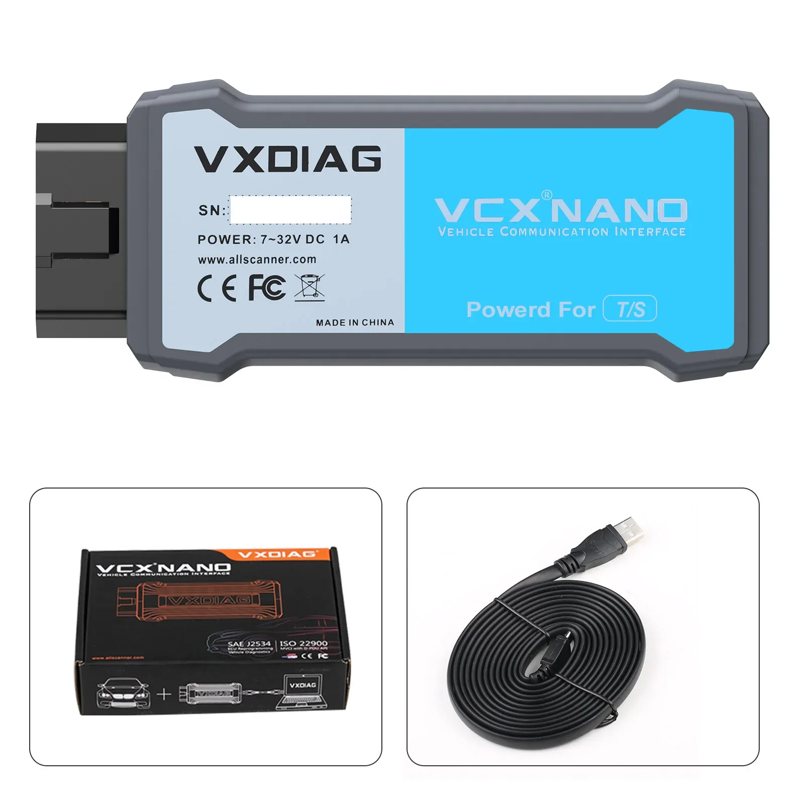 Фото VXDIAG VCX NANO для TOYOTA/Lexus J2534 программирование Techstream для Lexus автоматические диагностические инструменты ECU кодирование сканер №2