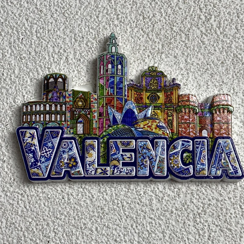 Валенсия (Испанский город) Туристические сувениры Домашний декор 3D стерео