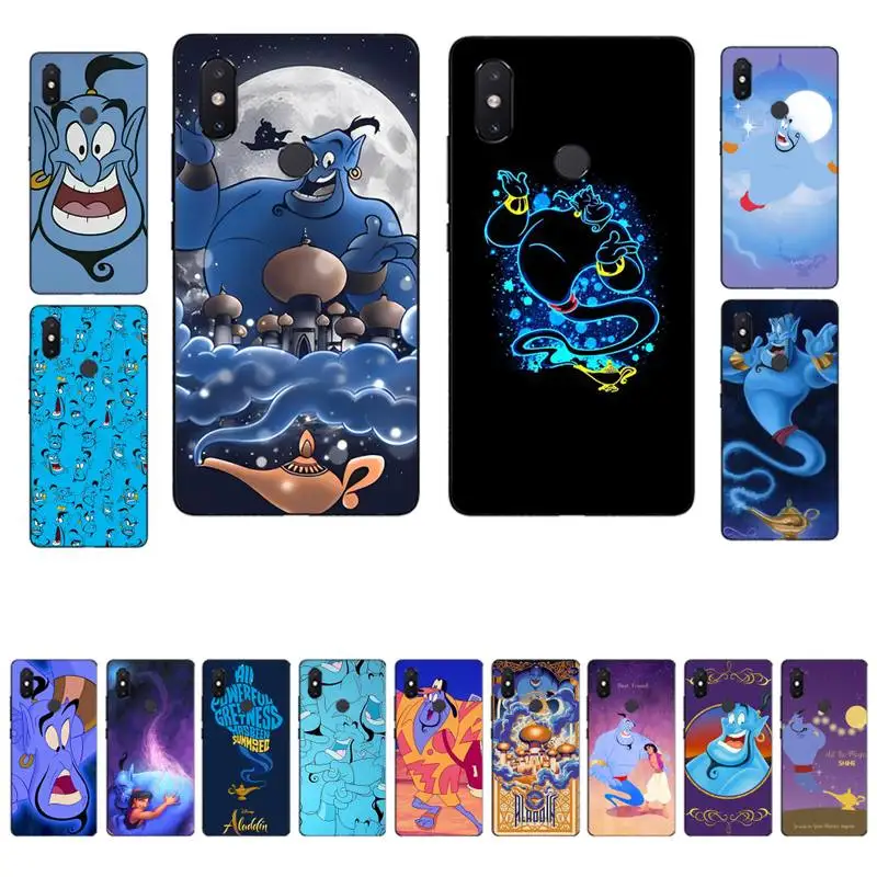 

Disney Aladdin Genie Phone Case for Xiaomi mi 5 6 8 9 10 lite pro SE Mix 2s 3 F1 Max2 3