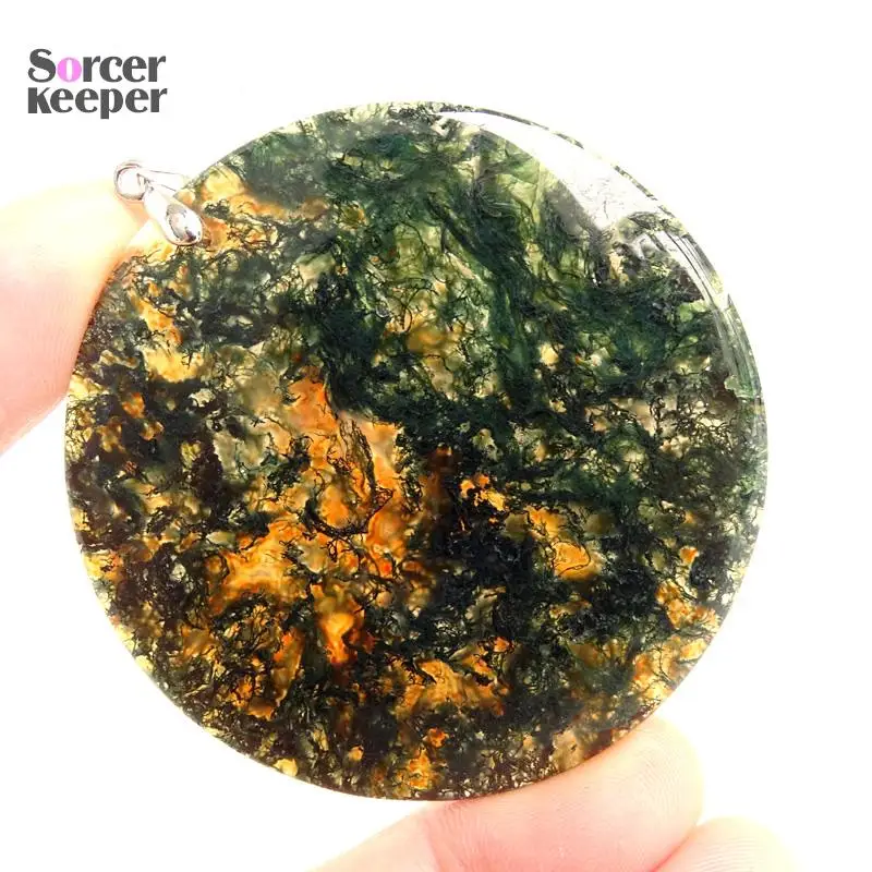 Женские и мужские модные ювелирные изделия круглой формы подвески ожерелья с