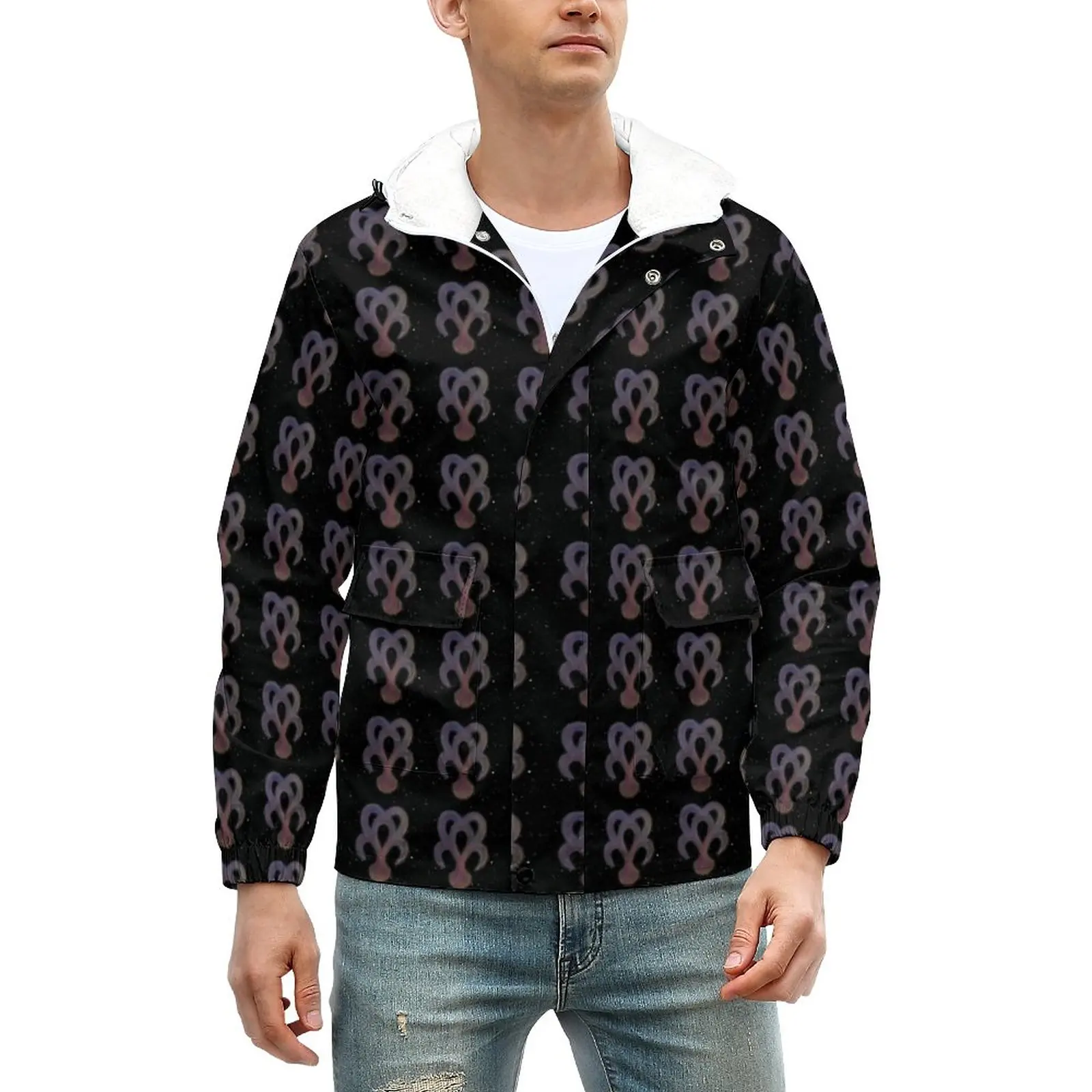 

Куртка Kingdom Hearts зимняя, классная Толстая Повседневная ветрозащитная свободная ветровка с символами еды космической мечты, куртка оверсайз