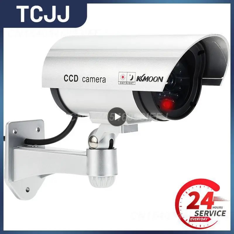 

1~6PCS Fake Camera Outdoor Waterproof Security Bullet Dummy Camera Flashing Red LED Monitor Indoor Simulation CCTV Surveillance