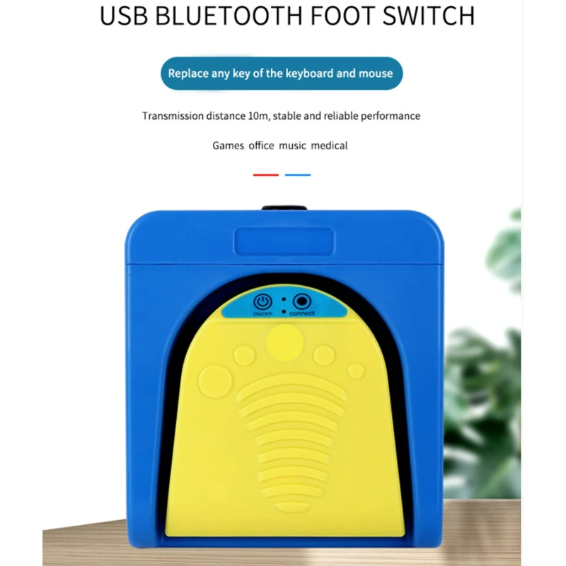 Беспроводной Bluetooth-совместимый ножной Педальный переключатель USB Type-C контроллер