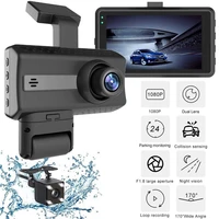 3inch dash cam dual lens 1080p hd car recorder camera dvr cycle recording night wide angle motion detection 24hr parking monitor