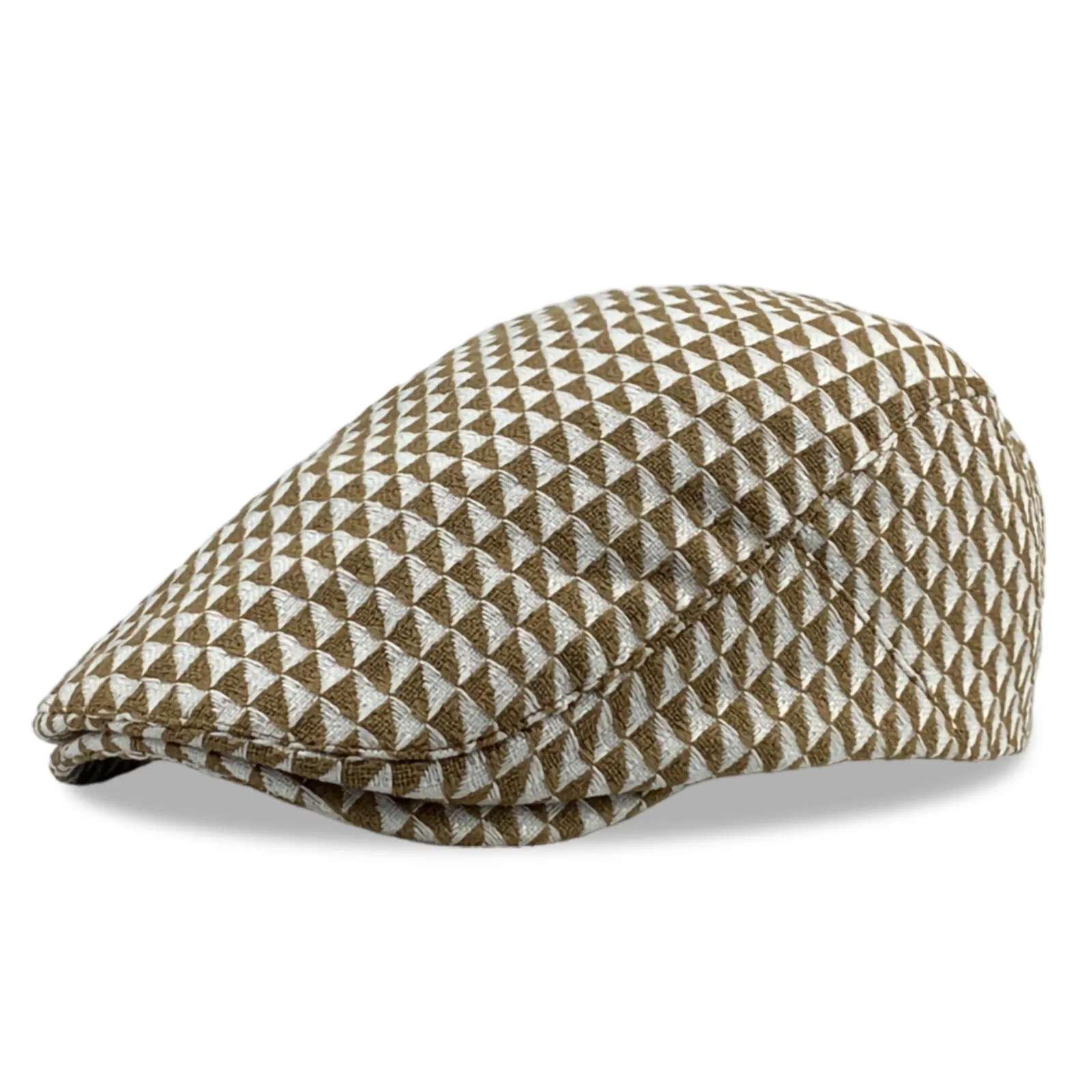 

Spring Fall Flat Caps for Men Checker Split Textiles Ivy Gatsby Newsboy Hats