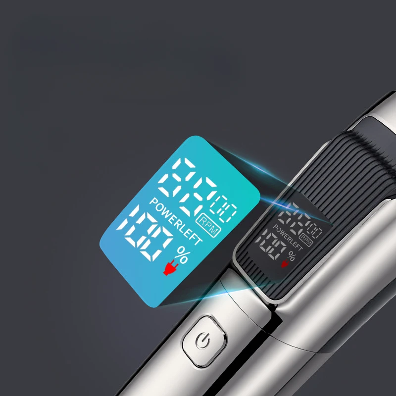 Six in One Digital Display Adjustment Full Body Washing Multifunctional Electric Pusher Hair Styling Shaving Long Battery Life