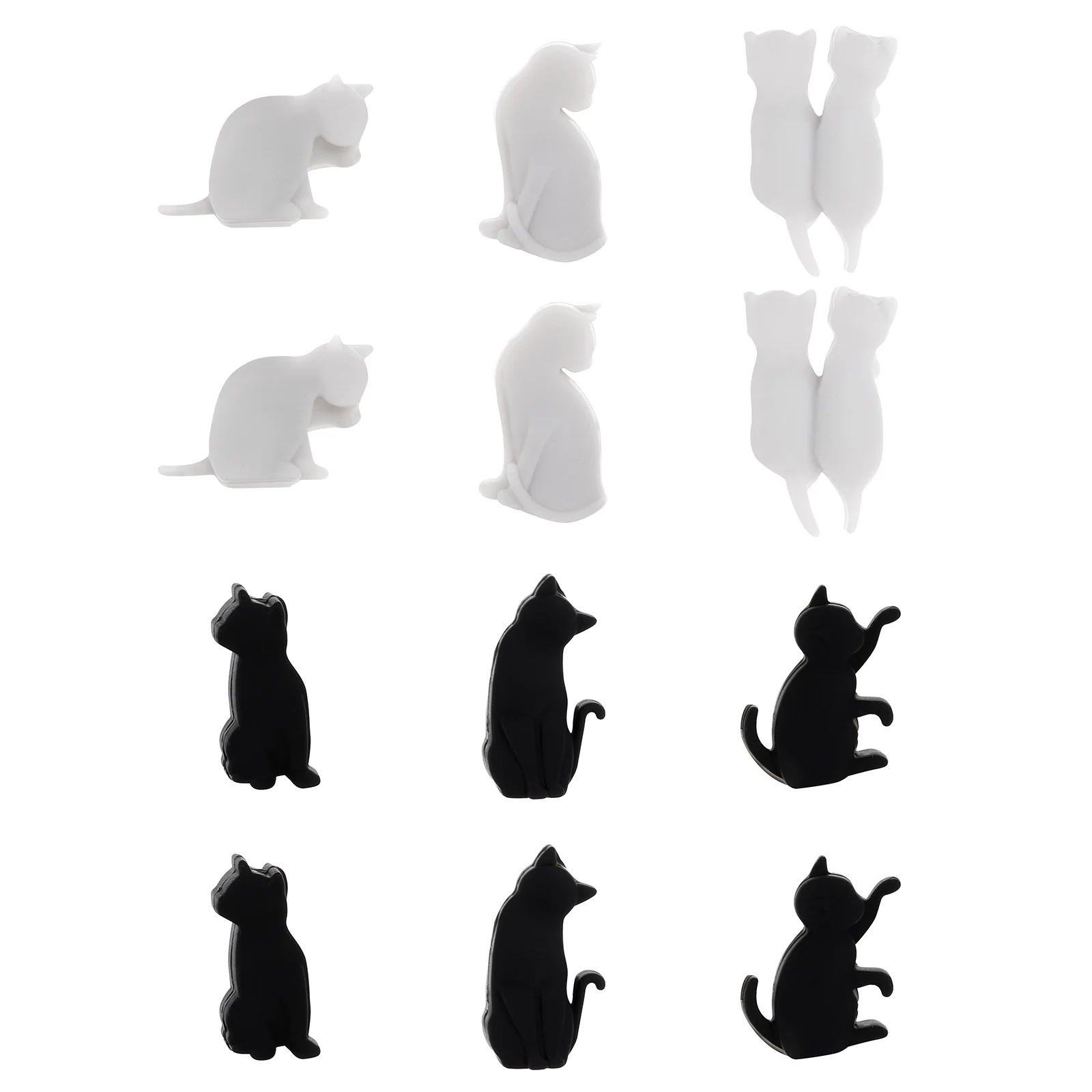 

TENDYCOCO 12pcs Silicone Cat Shaped Glass Marker Glass Recognizer Drink Cup Identifier Charms for Home Party (Mixed