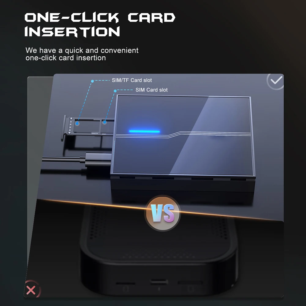 

2022 беспроводной Carplay 8-ядерный MTK6765 ручной AI Box SIM TF карта CarPlay (9,0) адаптер автомобильный блок управления машиной 4 + 64 ГБ