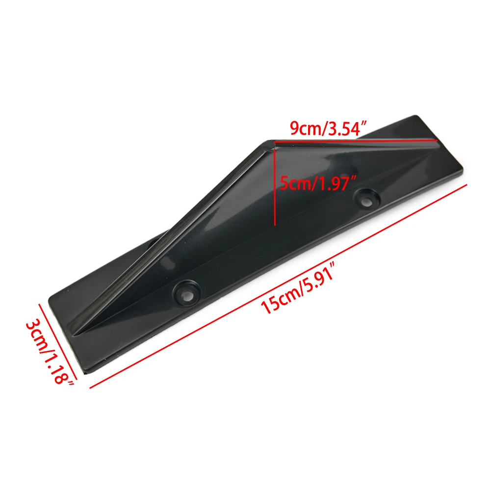 

Rear Diffuser Cap Rear Diffuser Trim Left Rear 4PCS/Set Black For Chrysler 300 Lip Splitter Shark-Fin Trim Cap Universal