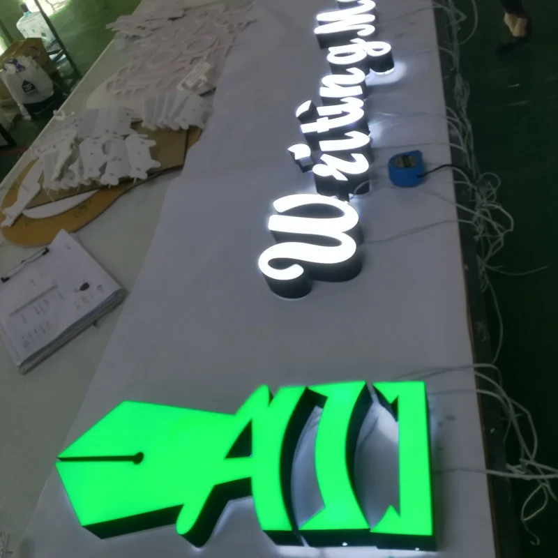 

Customized Color Logo New Design Electronic Signs Super Led Illuminated Acrylic Letter Sign Set For Decoration