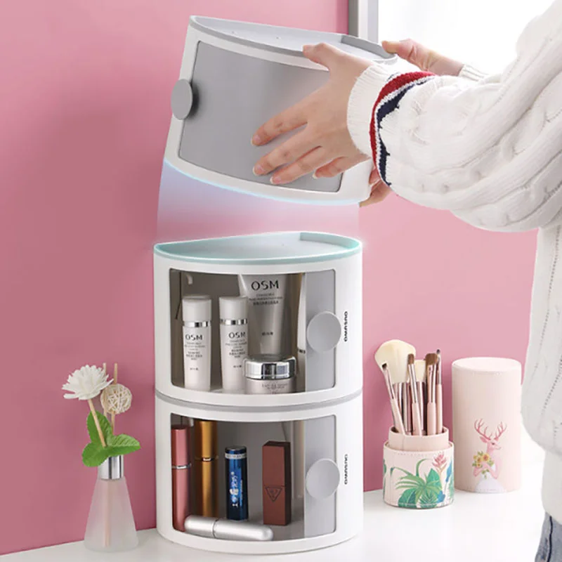 

Makeup Multifunctional Storage Wall Organizer Shelf Waterproof Toilet Tissue Box Home Bathroom Accessories