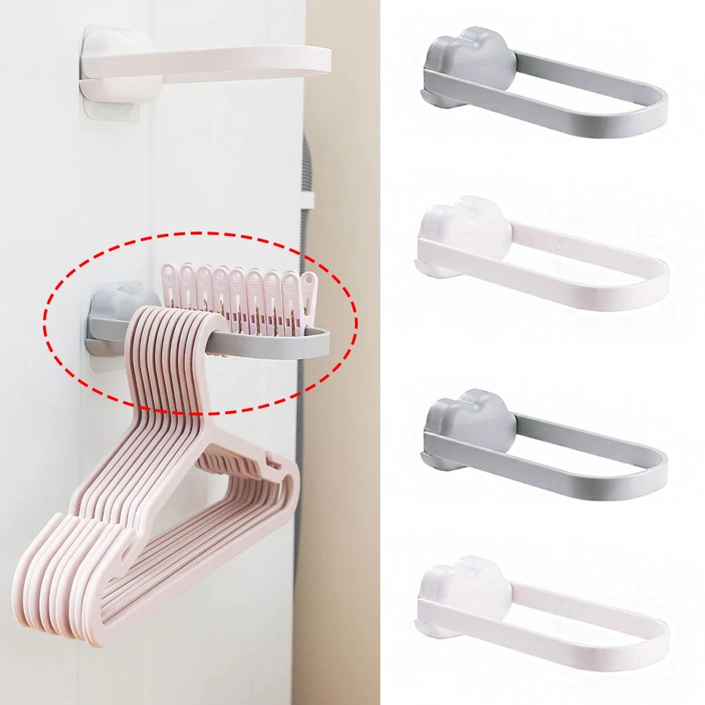 

U Type Hanger Hooks Self Adhesive Storage Hook Clothes Rack Drying Hanger Clothing & Wardrobe Storage Rack Bathroom Accessories