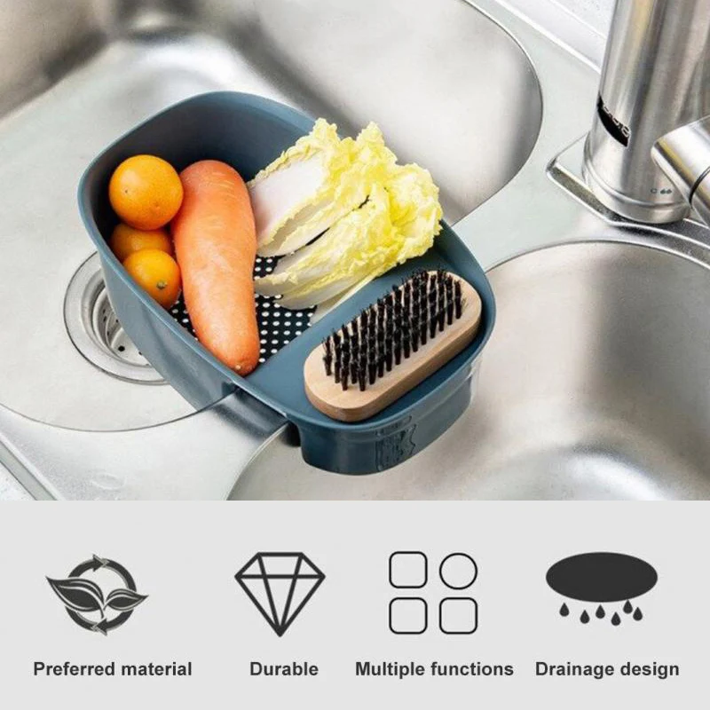 

Sink Drain Shelf For Kitchen Easy To Clean Great For Washing Fruits And Vegetables
