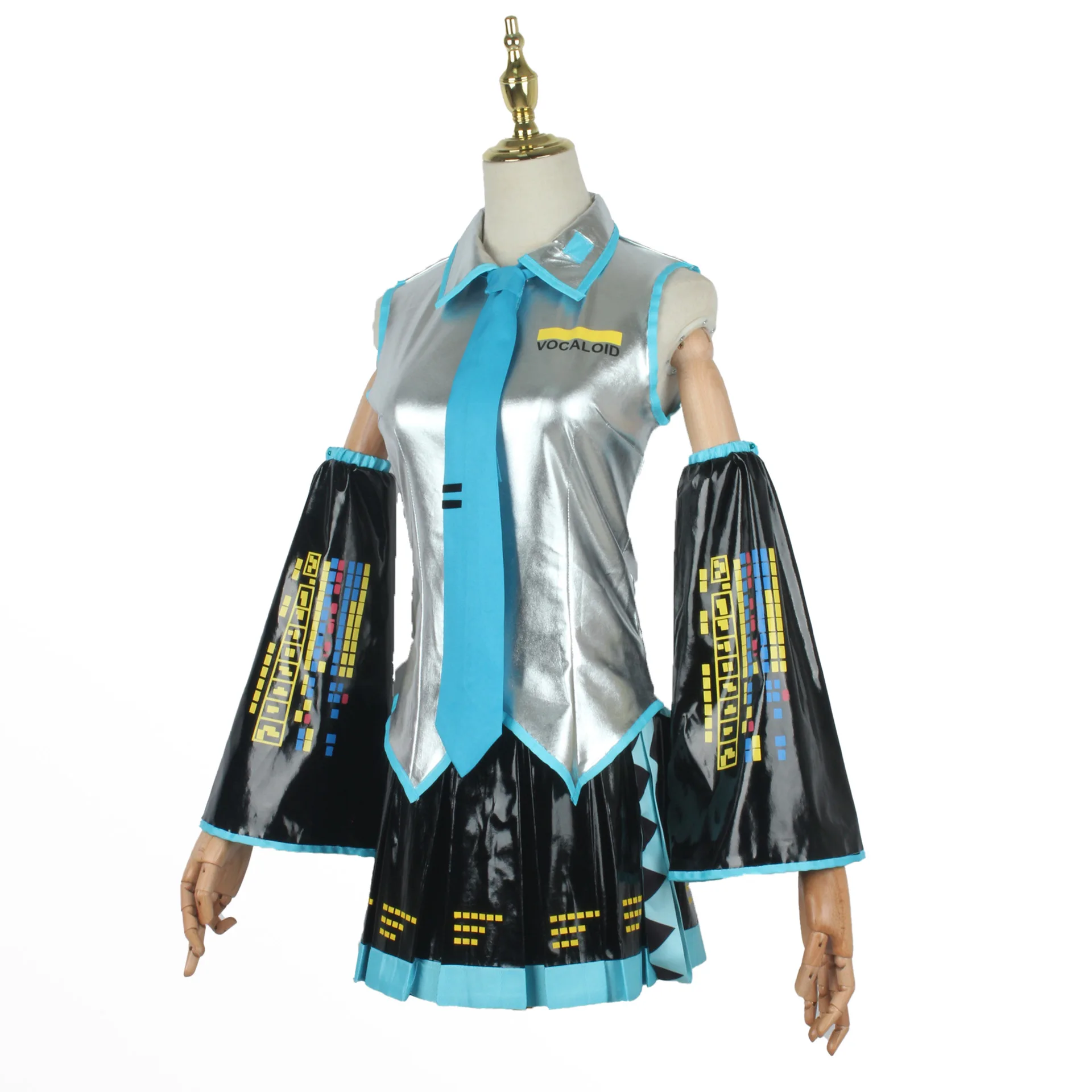

Costume Miku Cosplay Wig Japan Midi Dress Beginner Future Miku Cosplay Female Halloween Women's Costume Men size